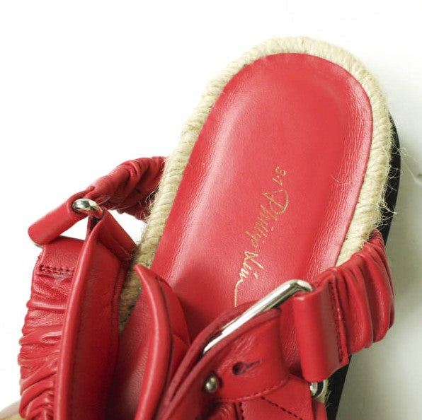3.1 Phillip Lim ラムレザー プラットフォームサンダル