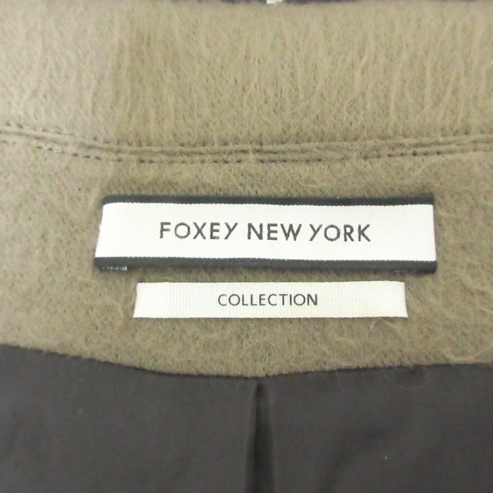 FOXEY NEW YORK ボンデッド モヘア ダッフル コート
