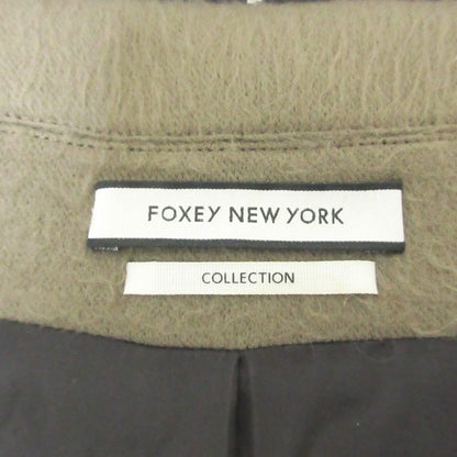 FOXEY NEW YORK ボンデッド モヘア ダッフル コート