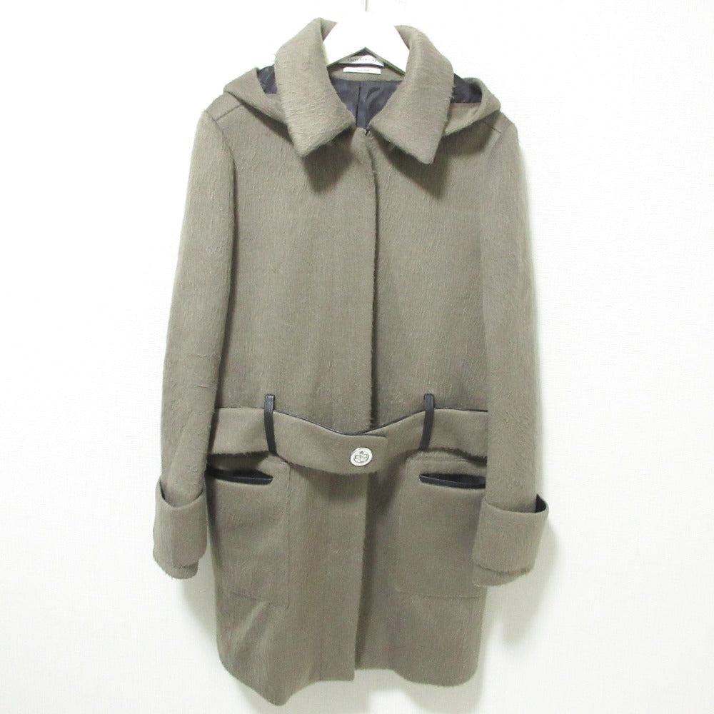 FOXEY NEW YORK ボンデッド モヘア ダッフル コート