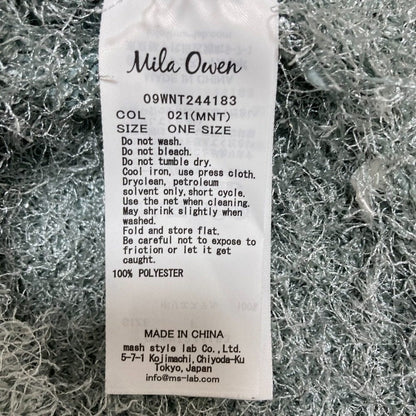 Mila Owen クルーネック シャギー ニット トップ