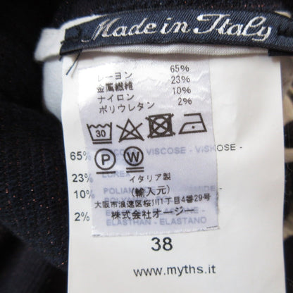 MYTHS シャドウ チェック ストレッチ ワイド パンツ