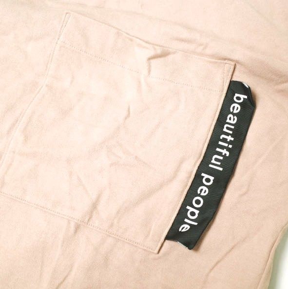 ビューティフルピープル heavy cotton mock neck Tシャツワンピース