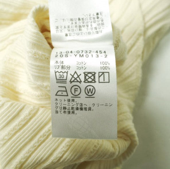 BEAMS BOY ジャカード リブ クルー 半袖 Tシャツ