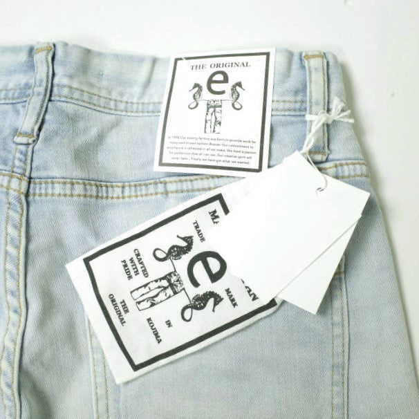 イージーンズ SEA HORSE BOY'S TAPERED コットン ストレッチデニムパンツ