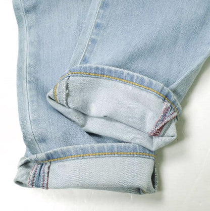 イージーンズ SEA HORSE BOY'S TAPERED コットン ストレッチデニムパンツ