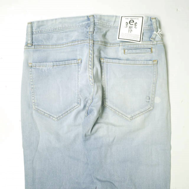 イージーンズ SEA HORSE BOY'S TAPERED コットン ストレッチデニムパンツ