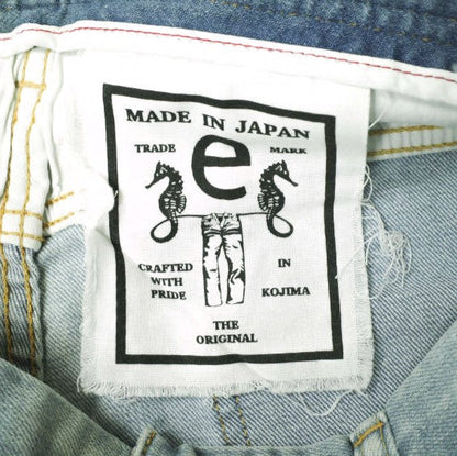 イージーンズ SEA HORSE SLIM 綿 ストレッチデニムパンツ