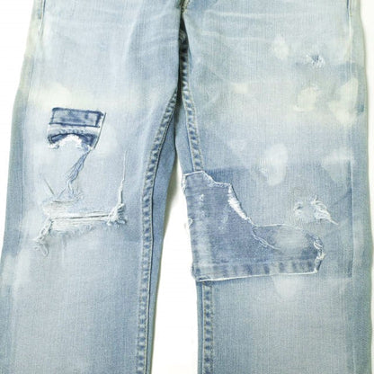 イージーンズ SEA HORSE SLIM 綿 ストレッチデニムパンツ