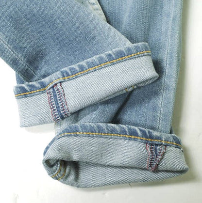 イージーンズ SEA HORSE SLIM 綿 ストレッチデニムパンツ