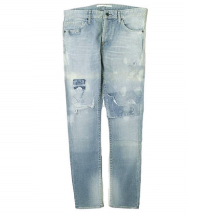 イージーンズ SEA HORSE SLIM 綿 ストレッチデニムパンツ