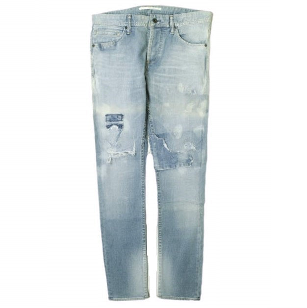 イージーンズ SEA HORSE SLIM 綿 ストレッチデニムパンツ