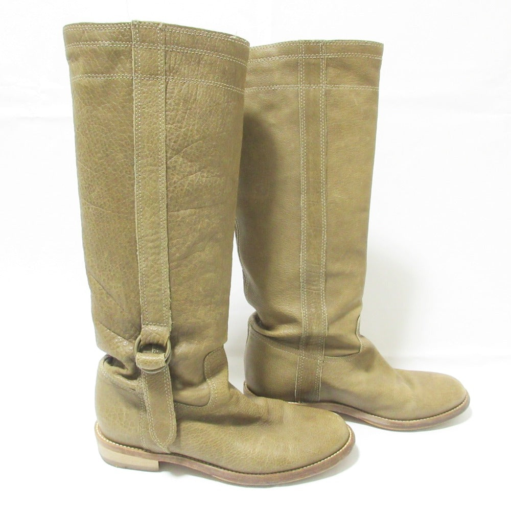 ファビオ ルスコーニ レザー ロングブーツ