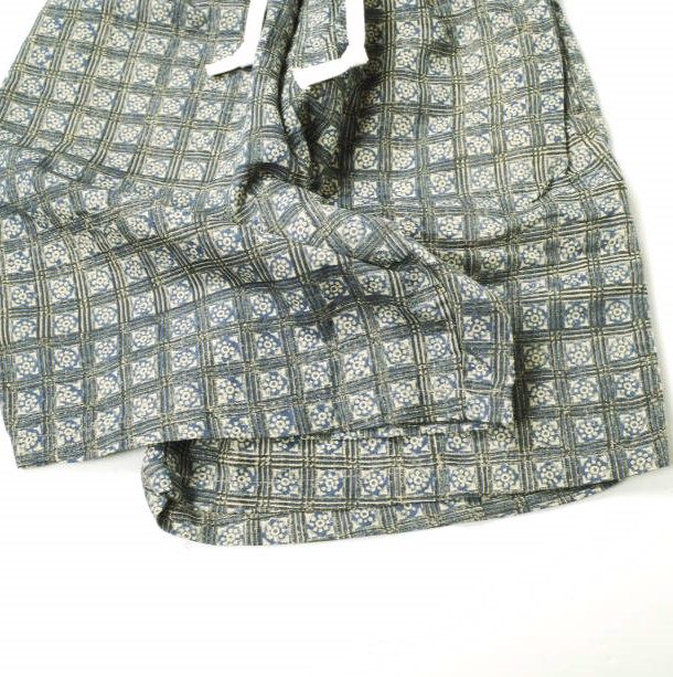 ケネスフィールド EZ Shorts II Block Print コットンリネンショーツ 限定