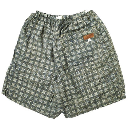 ケネスフィールド EZ Shorts II Block Print コットンリネンショーツ 限定