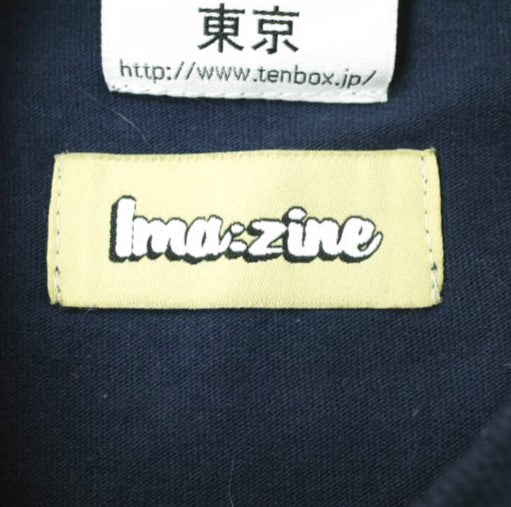 TENBOX x IMA:ZINE グラフィック ロゴ Tシャツ ネイビー L
