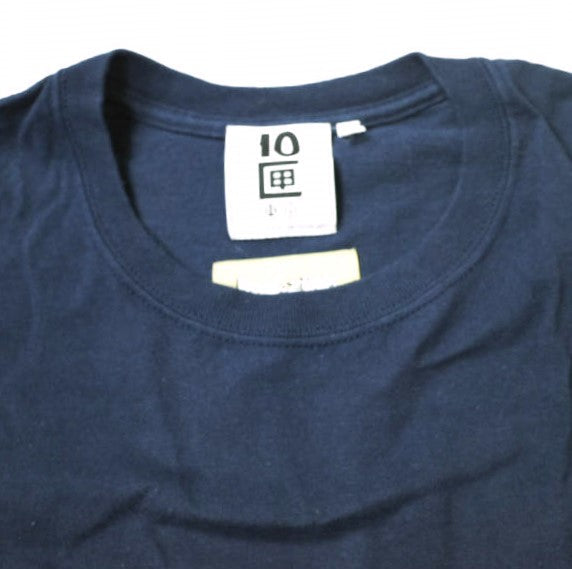 TENBOX x IMA:ZINE グラフィック ロゴ Tシャツ ネイビー L