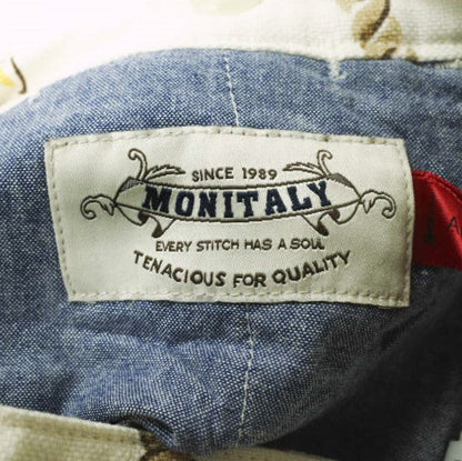 MONITALY フラッグ プリント コットン リネン ショーツ