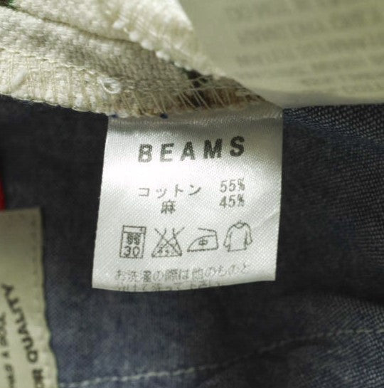 MONITALY フラッグ プリント コットン リネン ショーツ