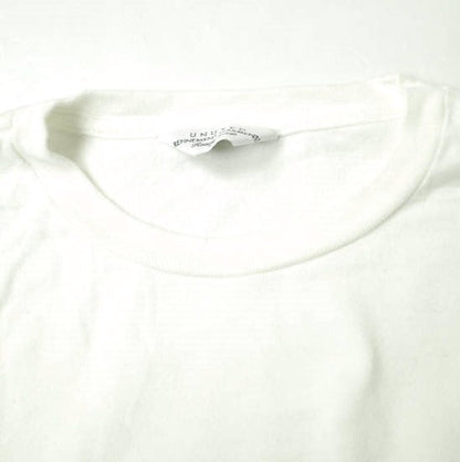 UNUSED パネル ボーダー 長袖 Tシャツ コットン トップ