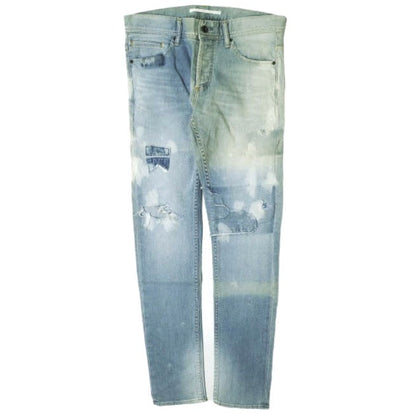 イージーンズ SEA HORSE SLIM 綿 デニムパンツ