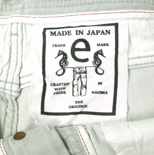 イージーンズ SEA HORSE SLIM コットンデニムパンツ