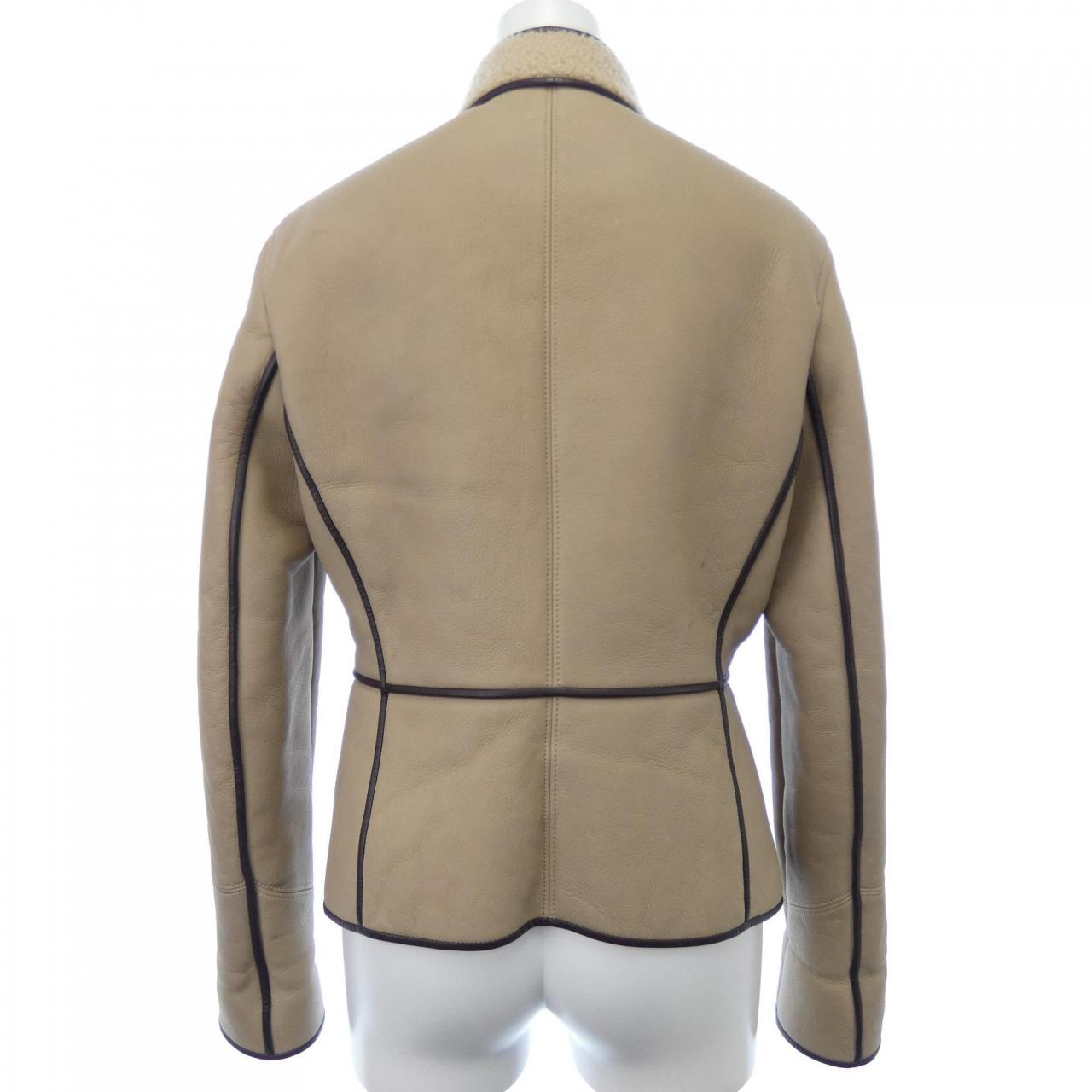 エルメス87-7024 ラムスキンシアリングジャケット
