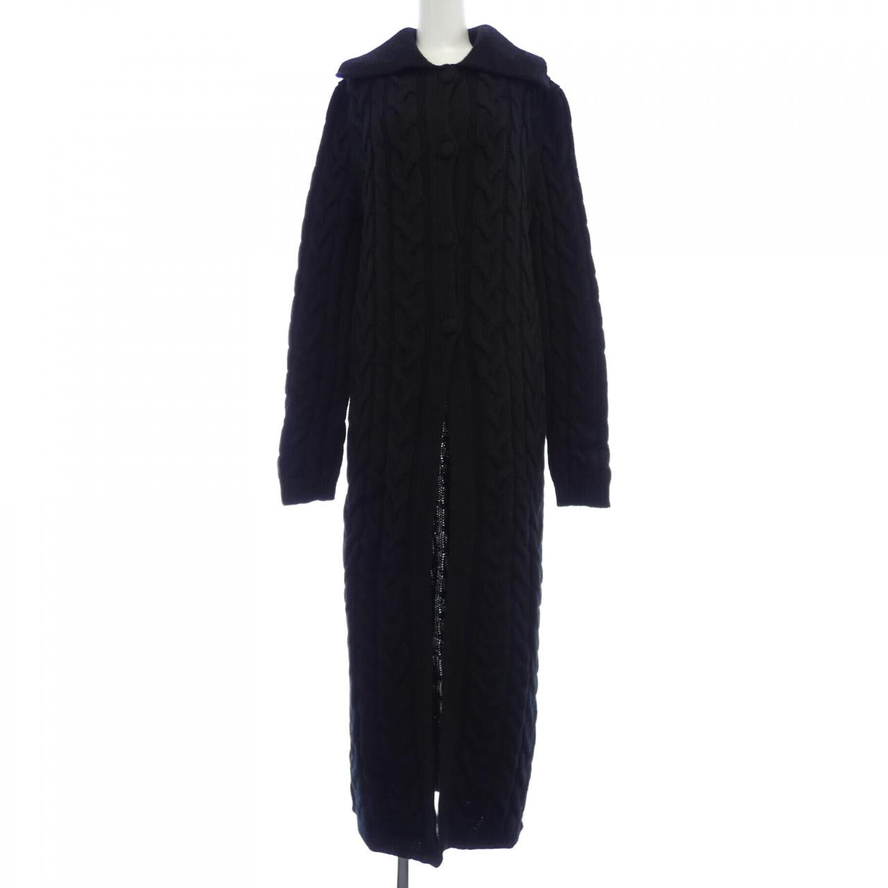 ブロックコレクション カシミヤ混ロングカーディガン