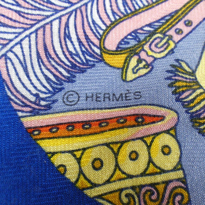 エルメス トライアングルジェアン シルクカシミヤ ショール