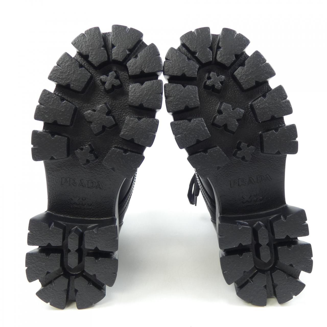 プラダ 1T255M RE-NYLON レザー ブーツ