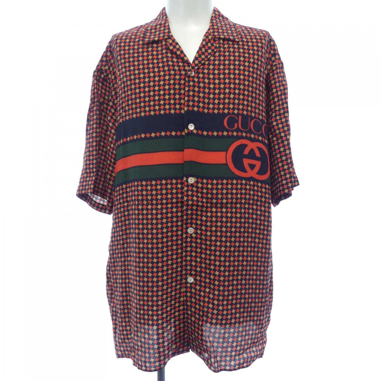 グッチ S/Sシャツ シルク シャツ