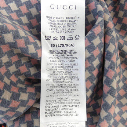 グッチ シルク半袖シャツ