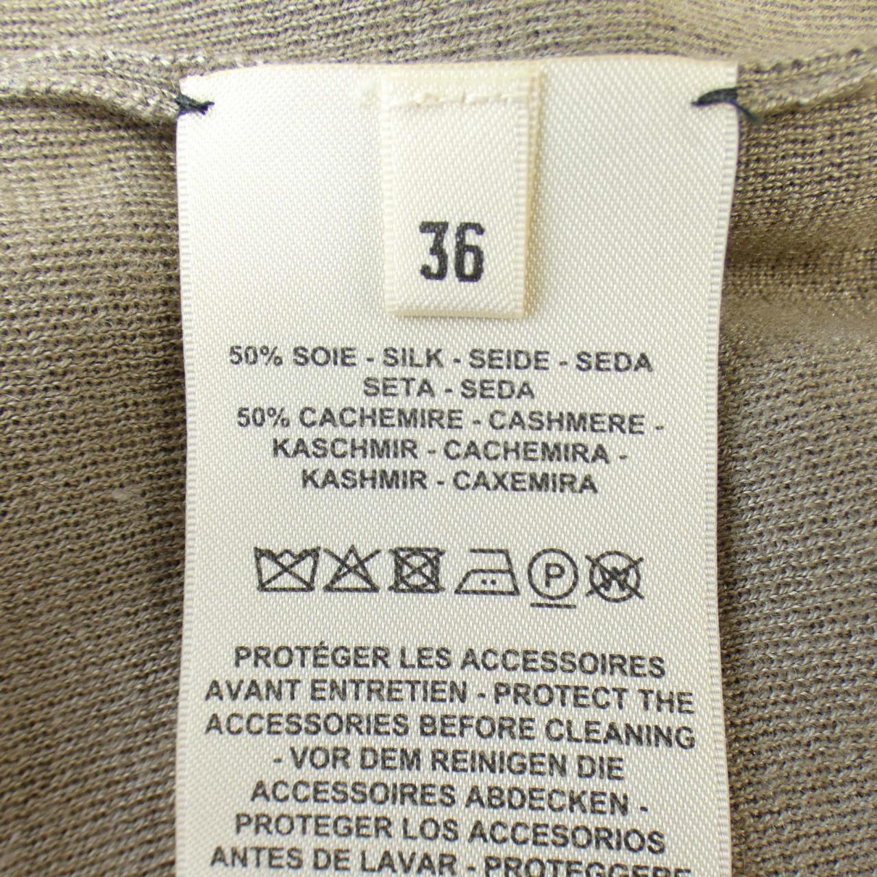 エルメス 3H2515D6 シルクカシミヤワンピース 36
