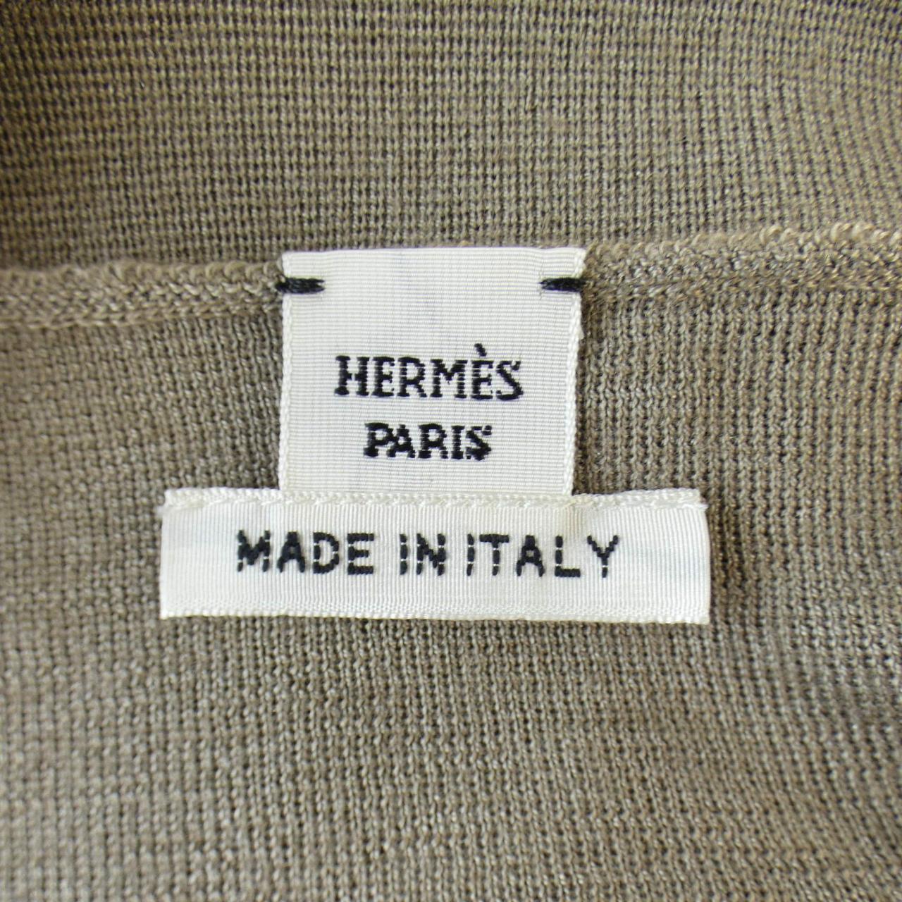 エルメス 3H2515D6 シルクカシミヤワンピース 36