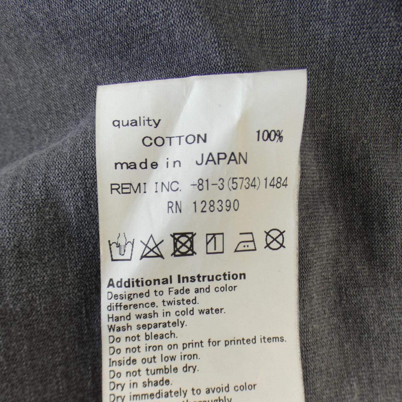 レミレリーフ コットンTシャツ