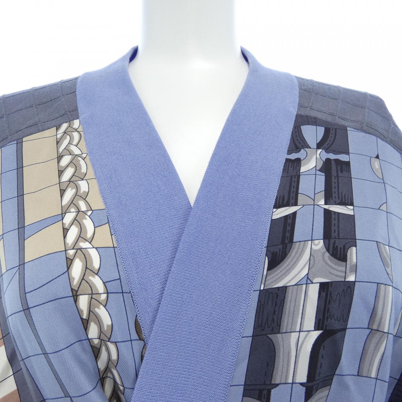 エルメス ツイルレーヌロングカーディガン