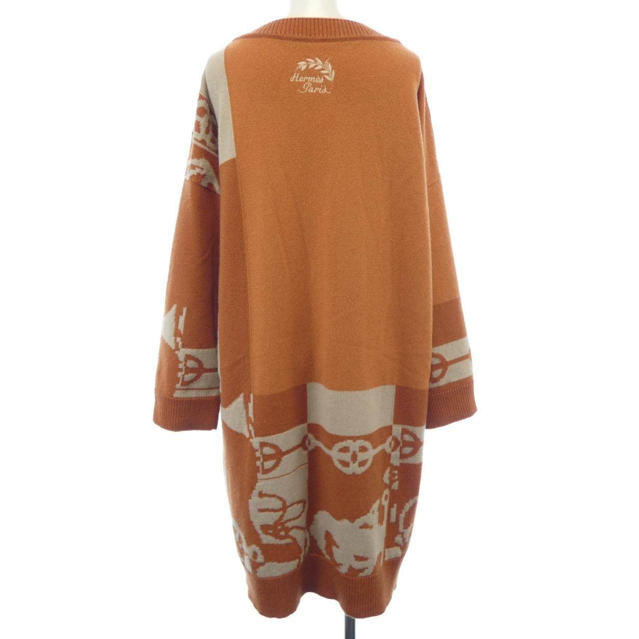 エルメス ワンピース カシミヤ100% ワンピース 36