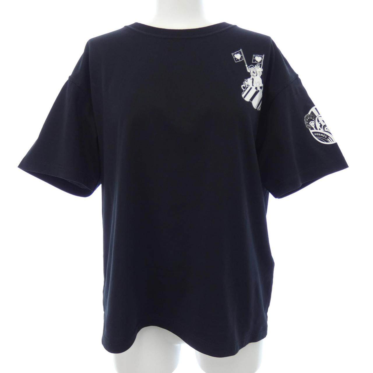 エルメス カルトゥッシュ コットンTシャツ