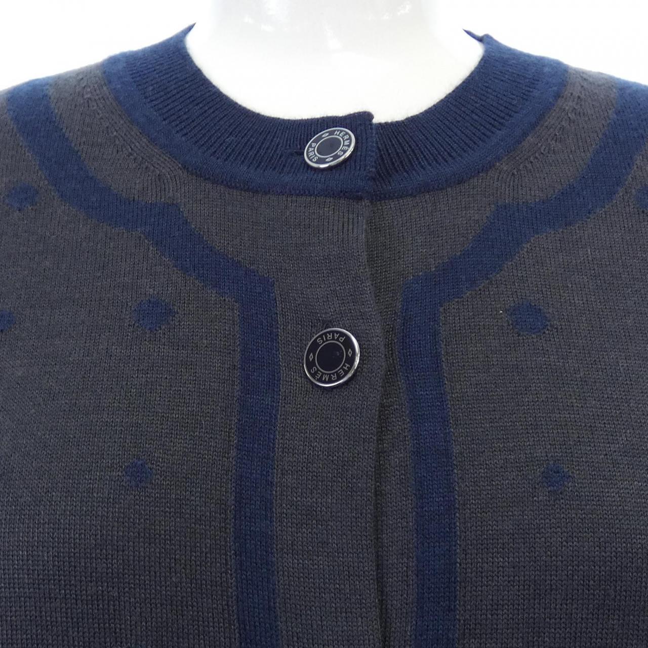 エルメス シルクカシミヤカーディガン38
