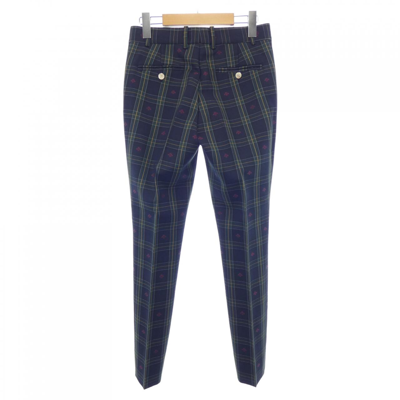 グッチ チェックパンツ