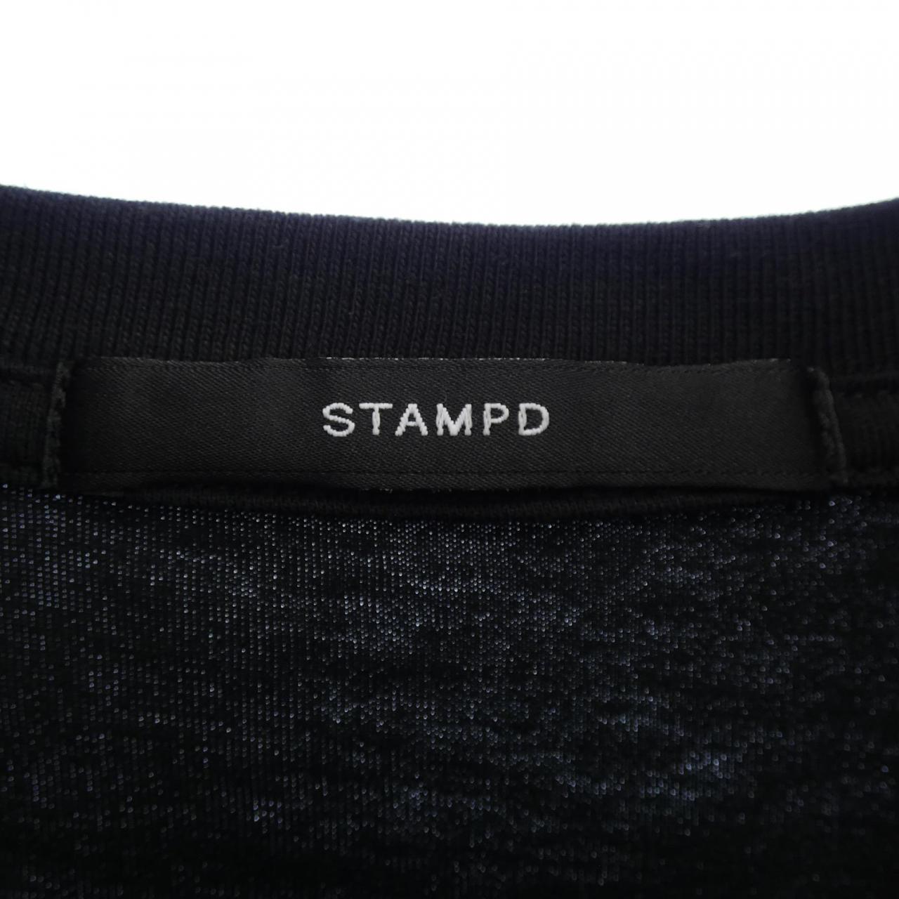 スタンプド コットン Tシャツ