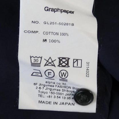 グラフペーパー コットンシャツ