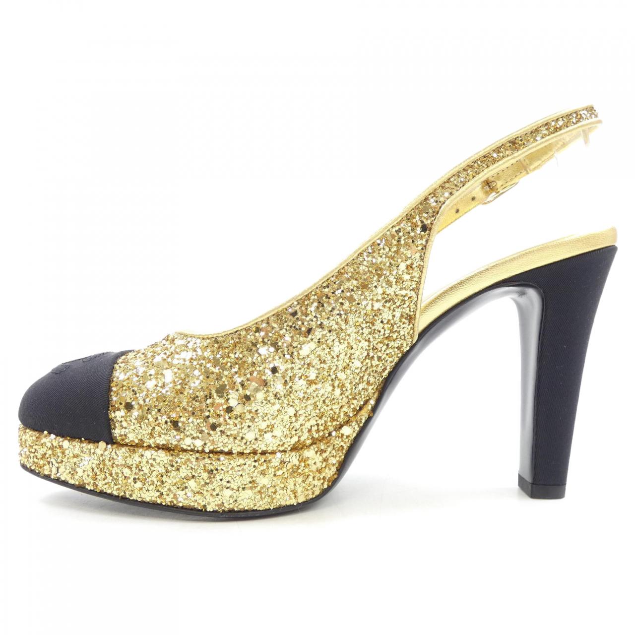 シャネル G37586Y55350 グリッター＆グログラン パンプス