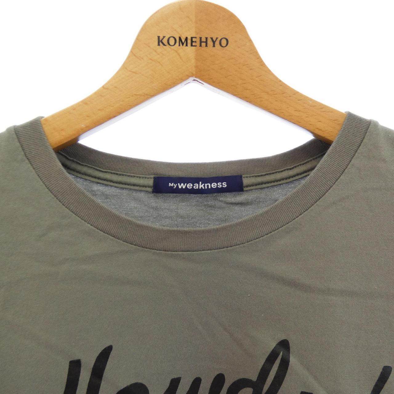 MYWEAKNESS コットンTシャツ