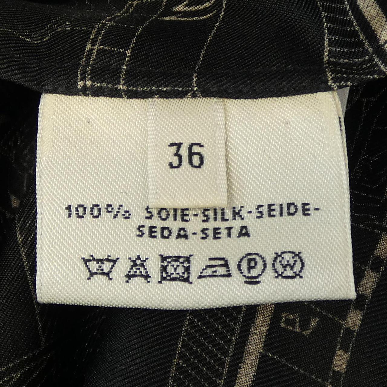 エルメス ツイルレーヌ シルクワンピース36