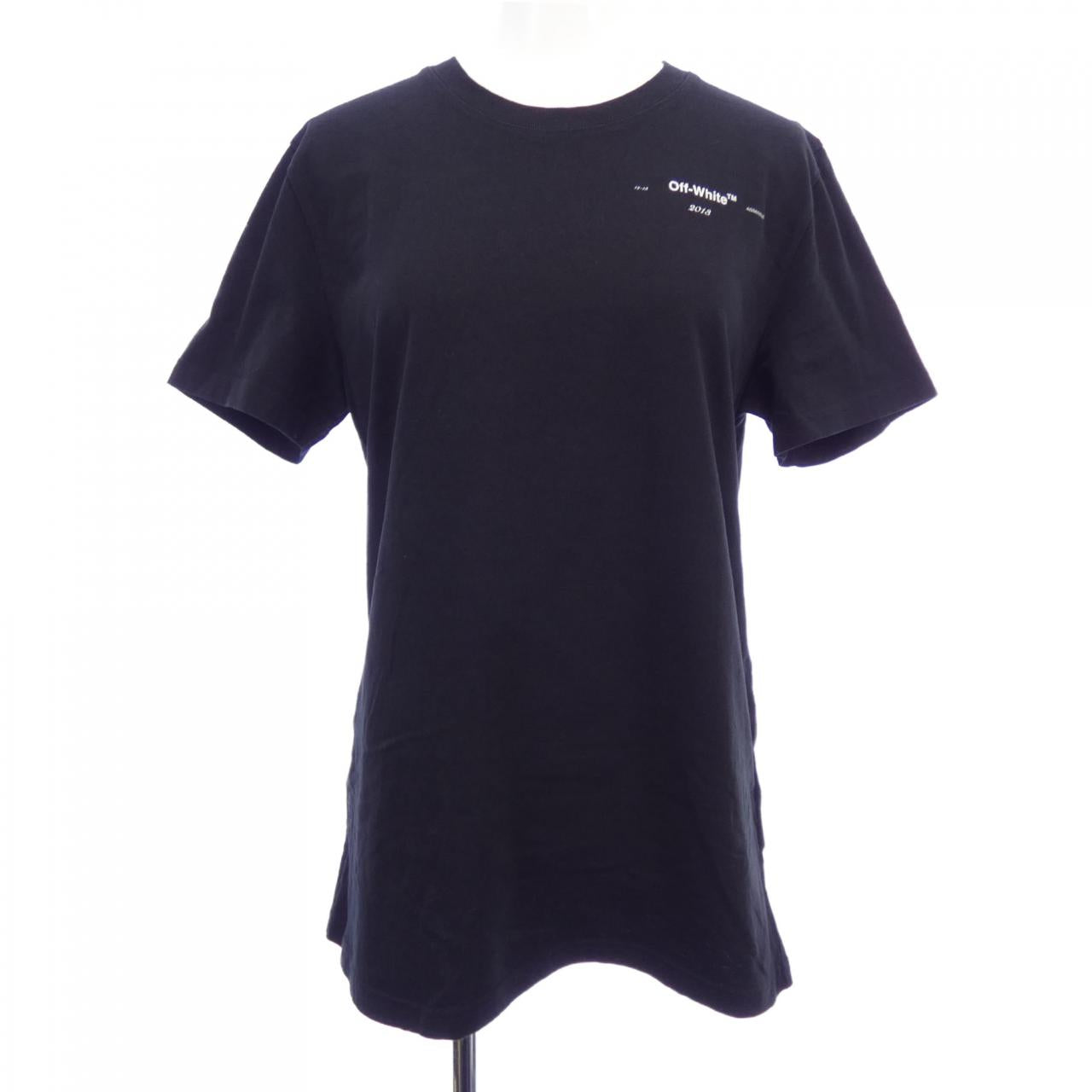 オフホワイト コットンTシャツ