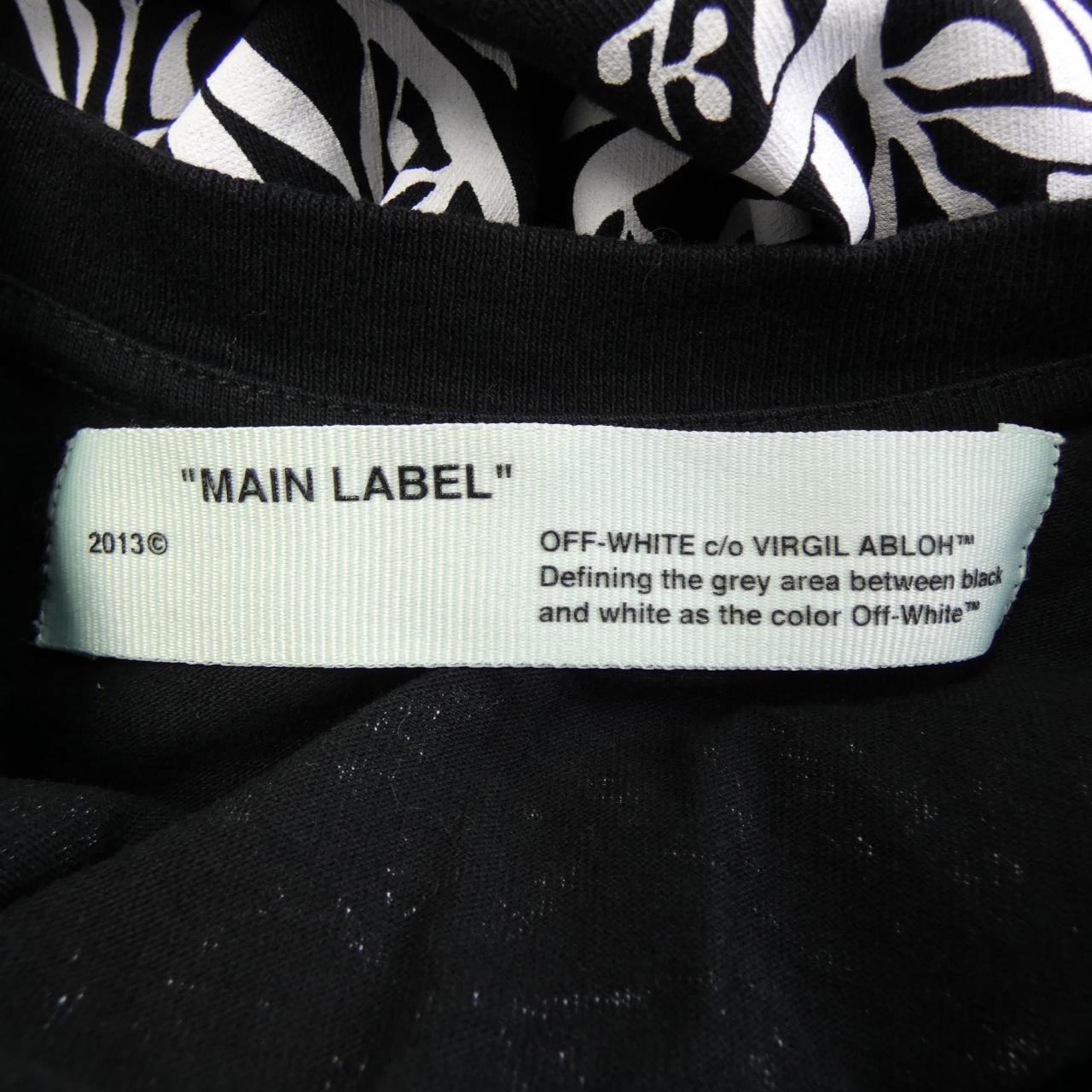 オフホワイト コットンTシャツ