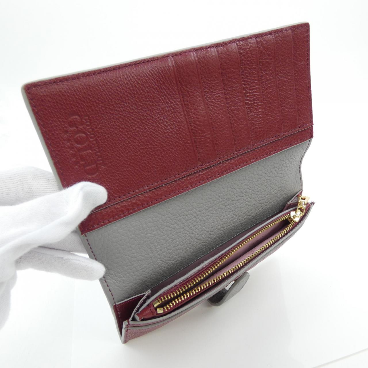 ココセリュクスゴールド レザー長財布