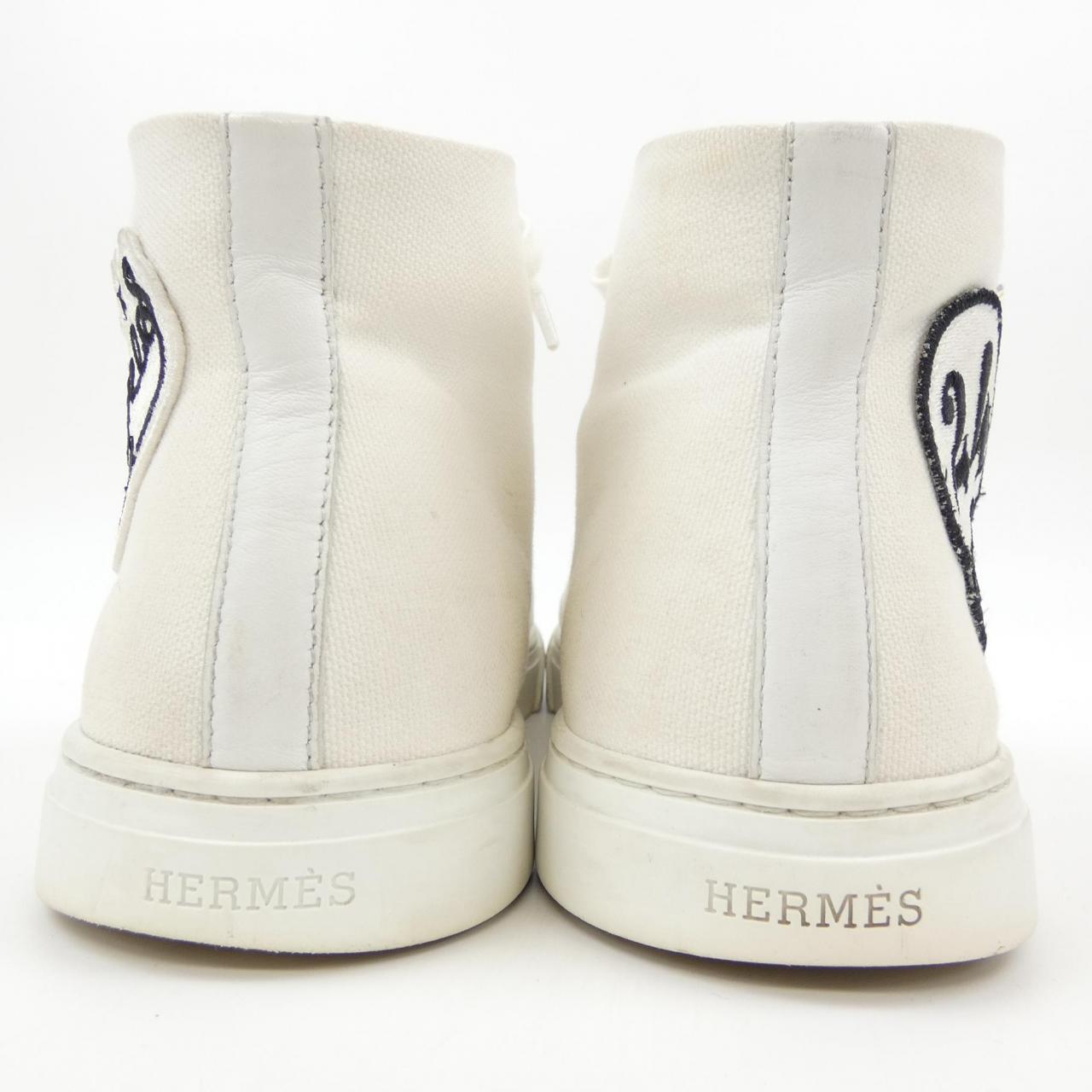 エルメス コットンキャンバスカーフ スニーカー