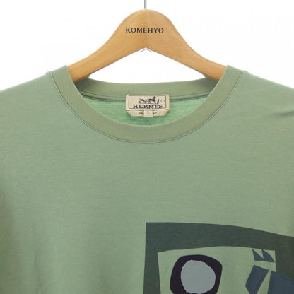 エルメス カシミヤ混 Tシャツ Lサイズ